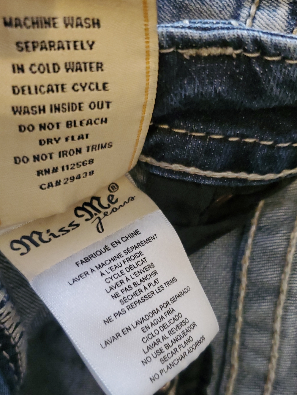 Miss Me Boot Cut Denim Jeans Med Wash Size 29 - Picture 11 of 12